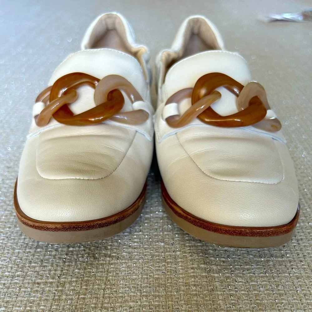 Softwaves Gali Loafer Creme Cream with Link Accents size 7 7.5